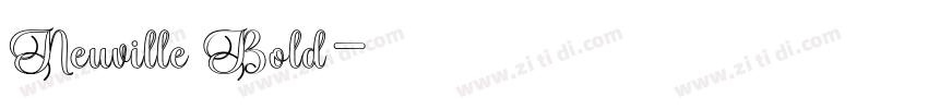 Neuville Bold字体转换